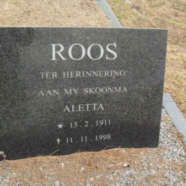 ROOS Aletta 1911-1998