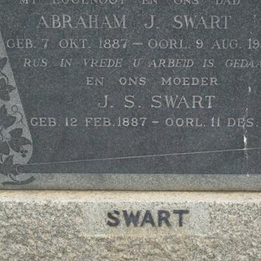 SWART Abraham J. 1887-1958 &amp; J.S. 1887-1967