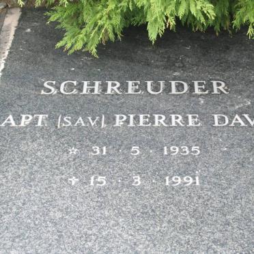 SCHREUDER Pierre David 1935-1991