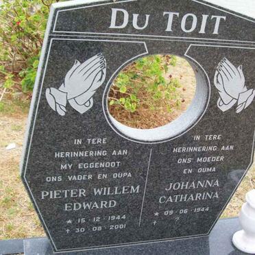 TOIT Pieter Willem Edward, du 1944-2001 &amp; Johanna Catharina 1944-