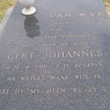 WYK Gert Johannes, van 1919-1983