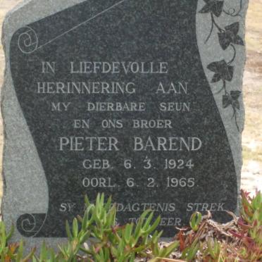 ? Pieter Barend 1924-1965