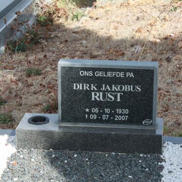 RUST Dirk Jakobus 1930-2007