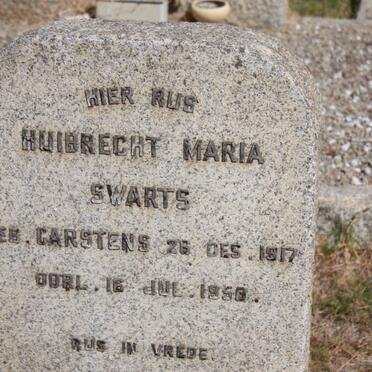 SWARTS Huibrecht Maria nee CARSTENS 1917-1950