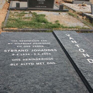 TONDER Sybrand Johannes, van 1936-2003
