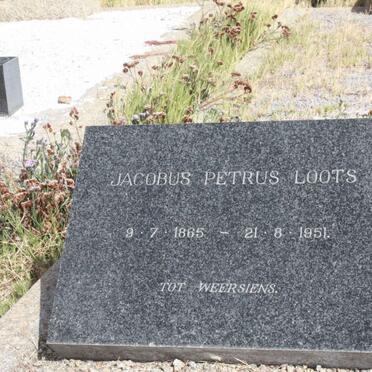 LOOTS Jacobus Petrus 1865-1951