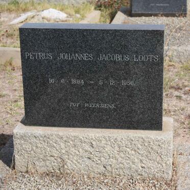 LOOTS Petrus Johannes Jacobus 1984-1956