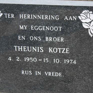 KOTZE Theunis 1950-1974