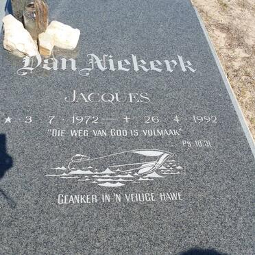 NIEKERK Jacques, van 1972-1992