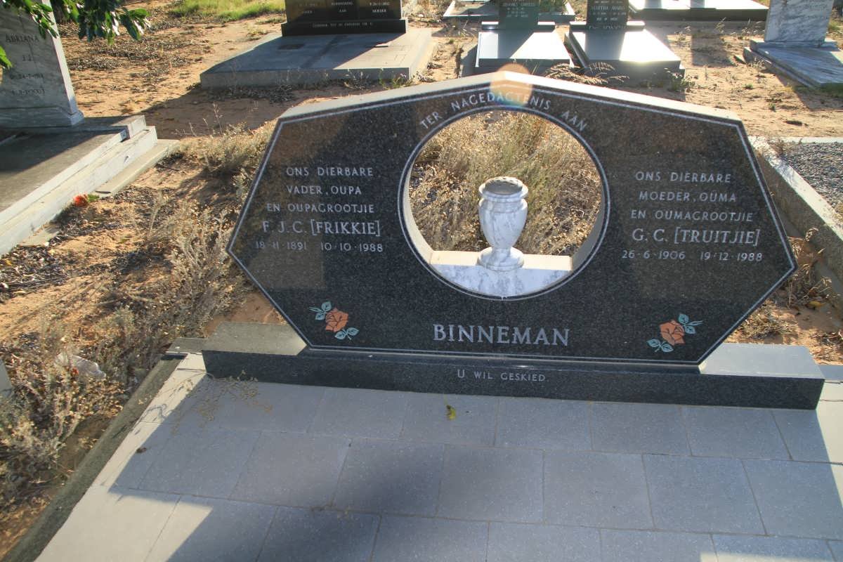 BINNEMAN F.J.C. 1891-1988 &amp; G.C. 1906-1988