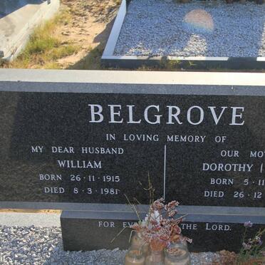 BELGROVE William 1915-1981 &amp; Dorothy ZIEHL 1916-2000