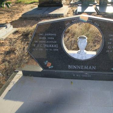 BINNEMAN F.J.C. 1891-1988 &amp; G.C. 1906-1988