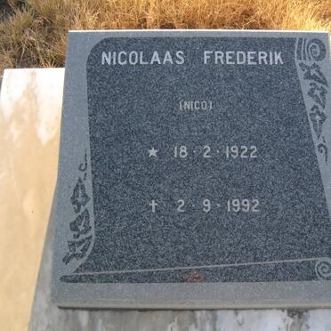 BASSON Nicolaas Frederik 1922-1992