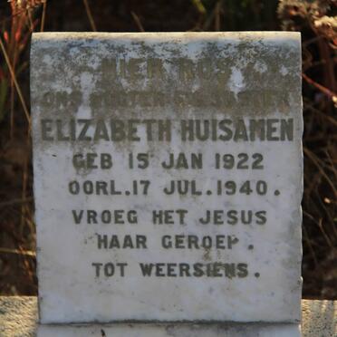 HUISAMEN Elizabeth 1922-1940