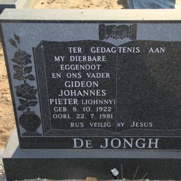 JONGH Gideon Johannes Pieter, de 1922-1981