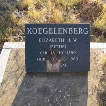 KOEGELENBERG Elizabeth J.W. 1899-1960