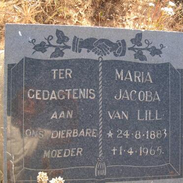 LILL Maria Jacoba, van 1883-1965