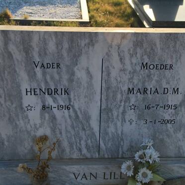 LILL Hendrik, van 1916-  &amp; Maria D.M. 1915-2005