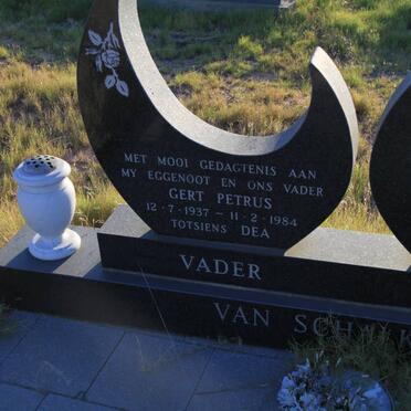 SCHALKWYK Gert Petrus, van 1937-1984