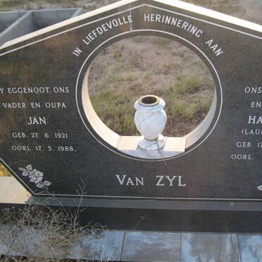 ZYL Jan, van 1921-1988 &amp; Hannie LAUBSCHER 1921-