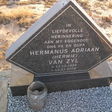 ZYL Hermanus Adriaan, van 1929-2008