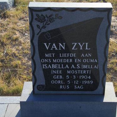 ZYL Isabella A.S., van nee MOSTERT 1904-1989