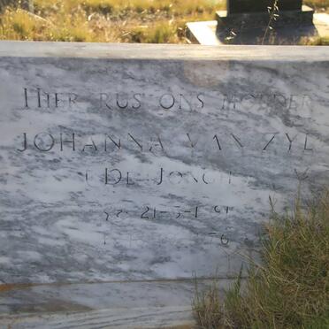ZYL Johanna, van nee DE JONGH 1891-1976