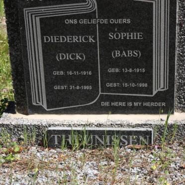 THEUNISSEN Diederick 1916-1995 &amp; Sophie 1915-1998