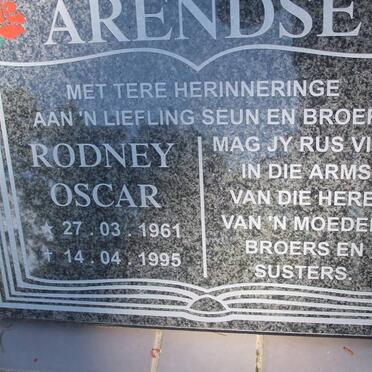 ARENDSE Rodney Oscar 1961-1995