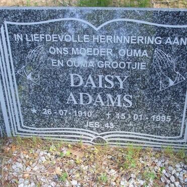 ADAMS Daisy 1910-1995
