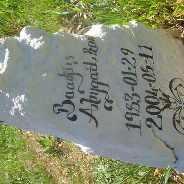 BAADTJIES Abygail René 1983-2004