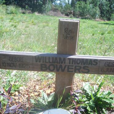 BOWERS William Thomas 1925-2008