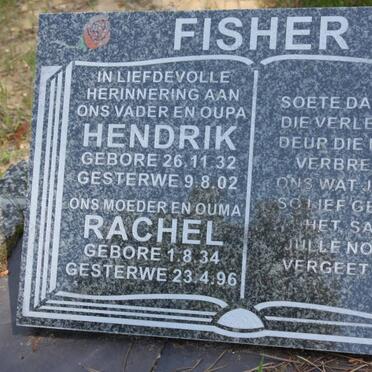 FISHER Hendrik 1932-2002 &amp; Rachel 1934-1996