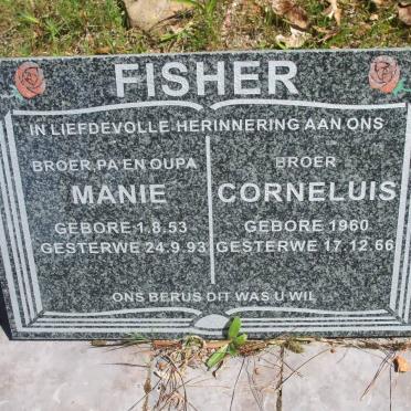 FISHER Manie 1953-1993 :: FISHER Cornelius 1960-1966
