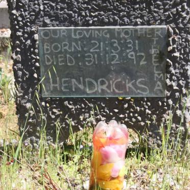 HENDRICKS Thelma 1931-1992