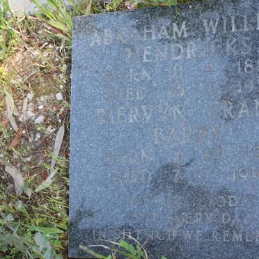 HENDRICKS Abraham William 1885-1937 :: BARRY Mervyn Frank 1961-1990