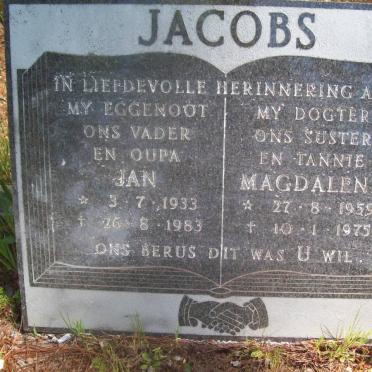 JACOBS Jan 1933-1983 :: JACOBS Magdalene 1959-1975