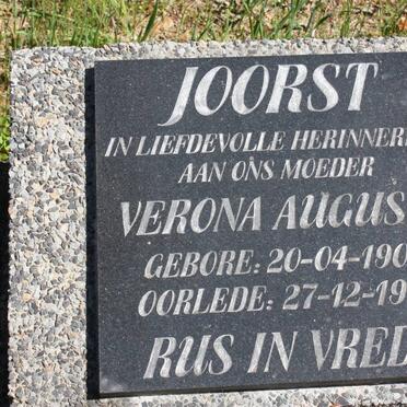 JOORST Verona Augusta 1908-1984