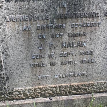 MALAN J.P. 1908-1945