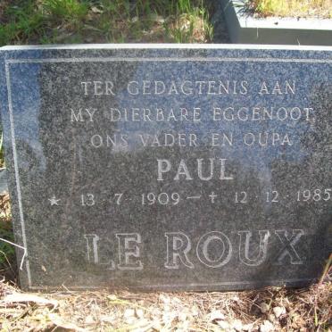 ROUX Paul, le 1909-1985