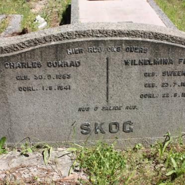 SKOG Charles Conrad 1853-1941 &amp; Wilhelmina Francina SWEENEY 1866-1938