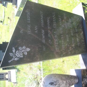 SWART Hendrika Johanna nee SWART 1928-1974