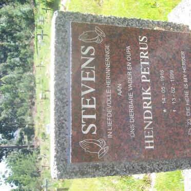 STEVENS Hendrik Petrus 1916-1999