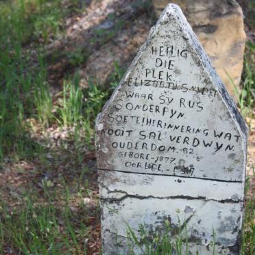 SNYDER Elizabeth 1877-1959