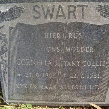 SWART Cornelia J. 1896-1981