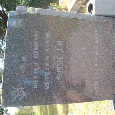 VILJOEN Sussie J.M. 1916-1996