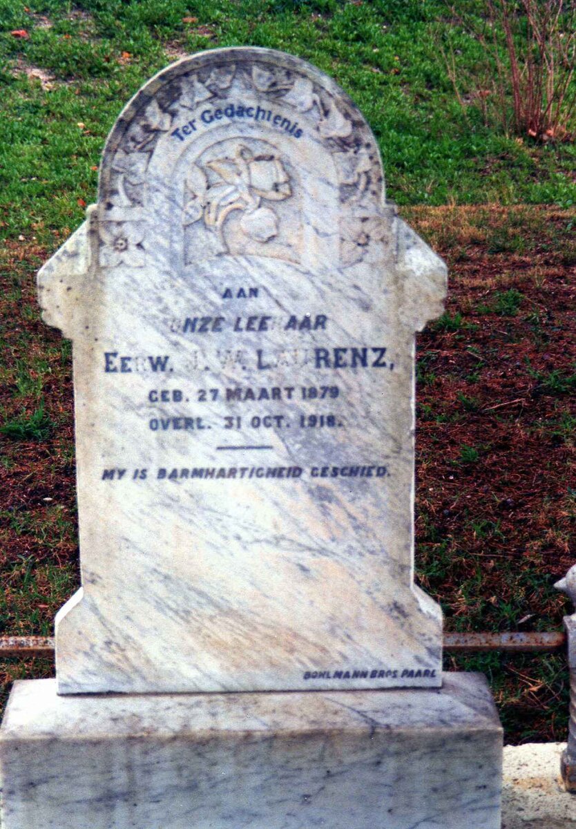 LAURENZ J.W. 1879-1918