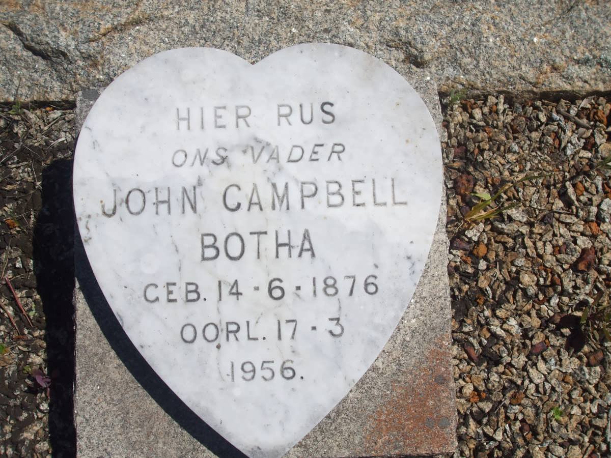 BOTHA John Campbell 1876-1956