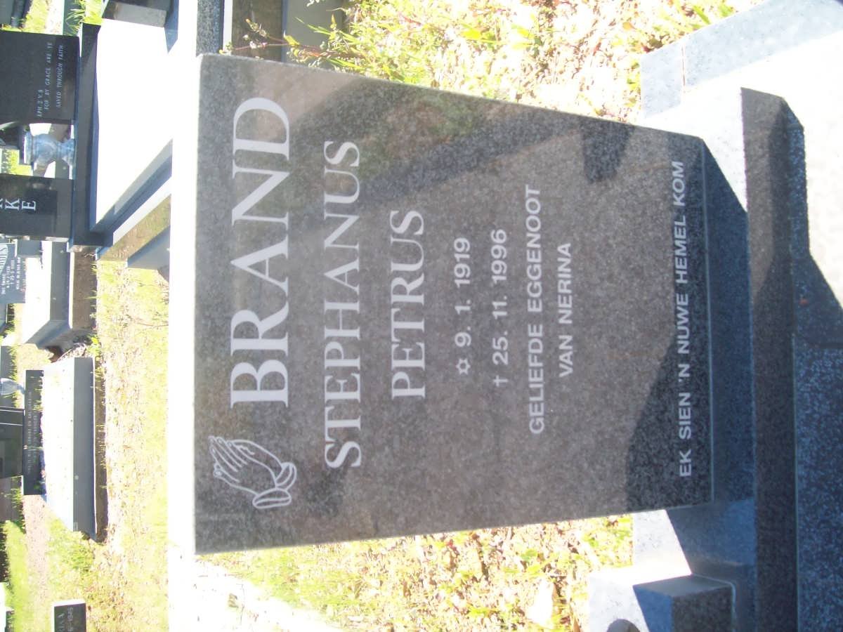 BRAND Stephanus Petrus 1919-1996