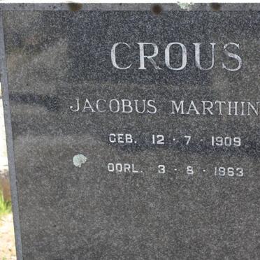 CROUS Jacobus Marthinus 1909-1963